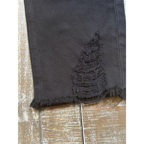 Hidden Jeans Black Skinny Pockets Women’s Size 27 Distressed NWT Dark Wash - Picture 4 of 9
